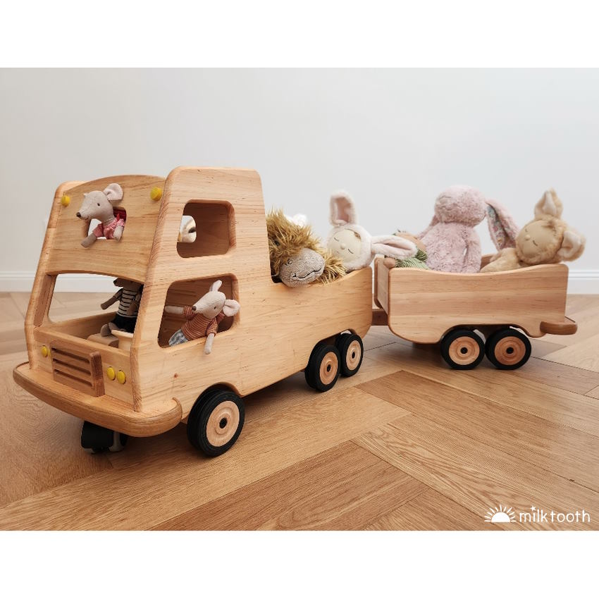 Drewart | Truck with Trailer and Maileg Mice copyright Milk Tooth Australia