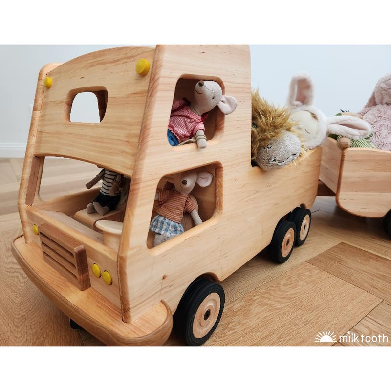 Drewart | Truck with Trailer and Maileg Mice copyright Milk Tooth Australia