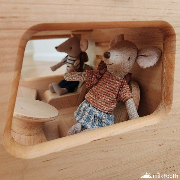 Drewart | Truck with Trailer and Maileg Mice copyright Milk Tooth Australia