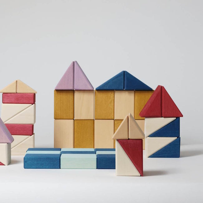 Grimm's Building Set Rhythm Tiny Art Building Blocks at Milk Tooth Australia