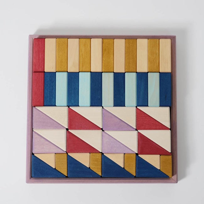 Grimm's Building Set Rhythm Tiny Art Building Blocks at Milk Tooth Australia