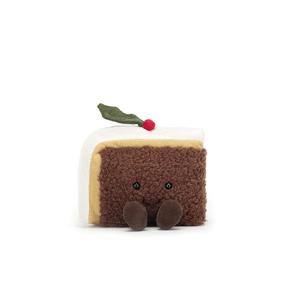 Jellycat Amuseables Slice of Christmas Cake Milk Tooth