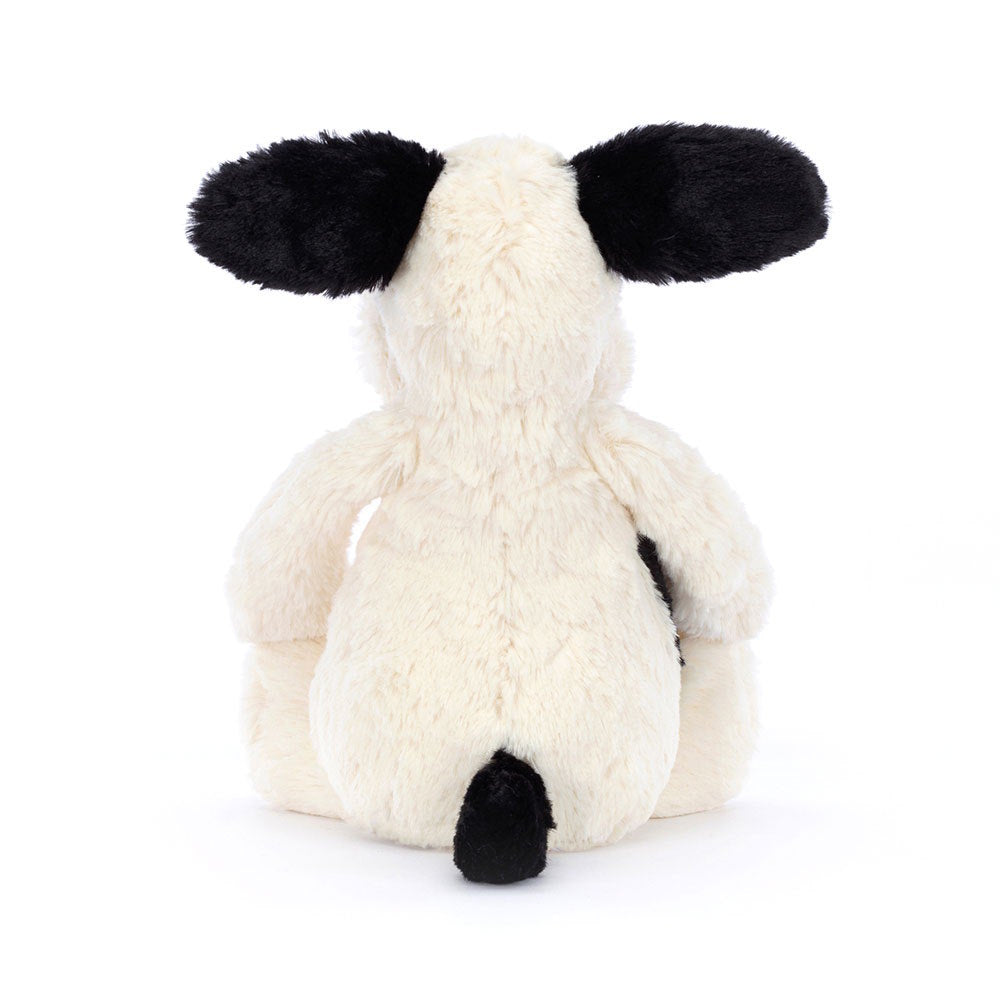 Jellycat Bashful Black &amp; Cream Puppy at Milk Tooth Australia