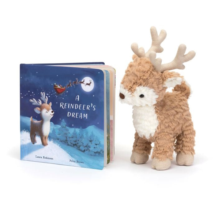 Jellycat | A Reindeer&#39;s Dream (Mitzi Reindeer) | Board Book at Milk Tooth