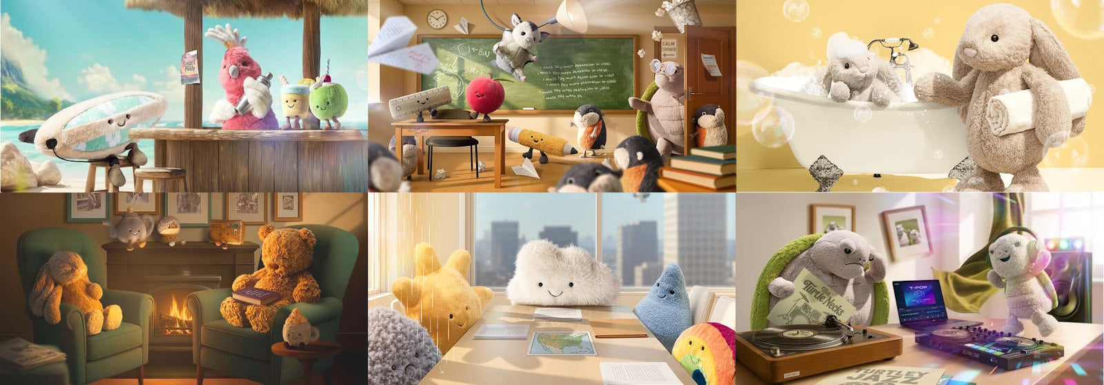 Jellycat Bashful Bunny Amuseables Food Bartholomew Timmy Soft Toys at Milk Tooth Australia