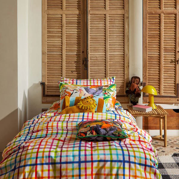 Kip and Co | Picnic Check Organic Cotton Quilt Cover at Milk Tooth