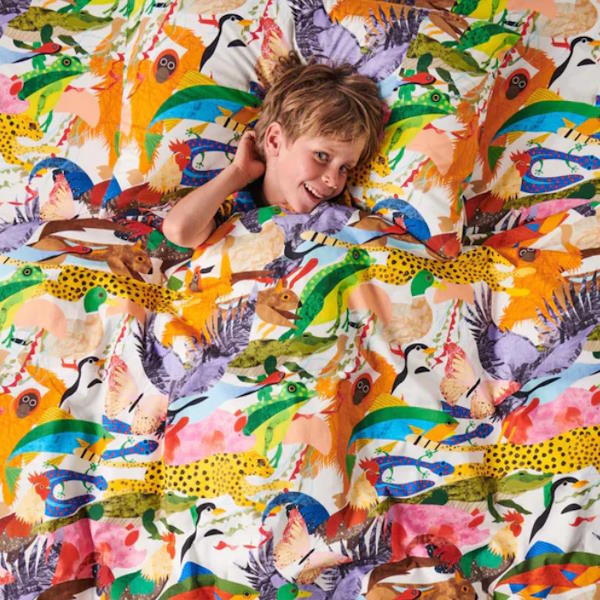 Kip and Co | All Creatures Great & Small Organic Cotton Quilt Cover at Milk Tooth
