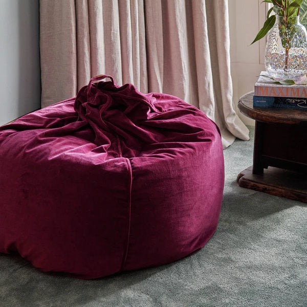 Kip and Co | Velvet Beanbag Cover | Anemone at Milk Tooth