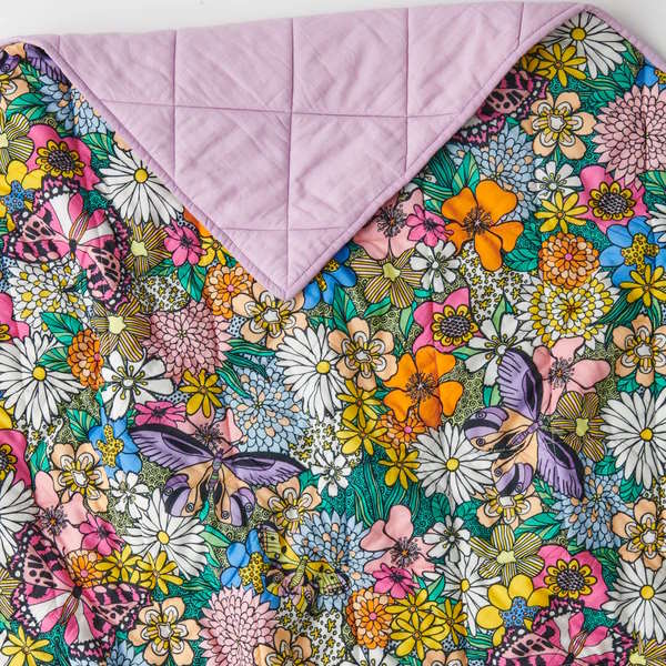 Kip and Co | Quilted Cot Bedspread | Bliss Floral at Milk Tooth