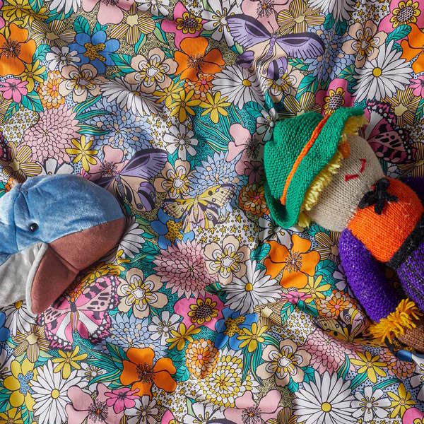 Kip and Co | Bliss Floral Fitted Cot/Bassinet Sheet at Milk Tooth