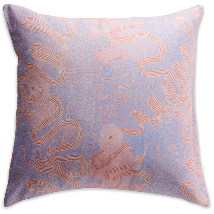 Kip and Co x Ernabella Arts | Kalaya Ngura Linen European Pillowcases 2P Set at Milk Tooth