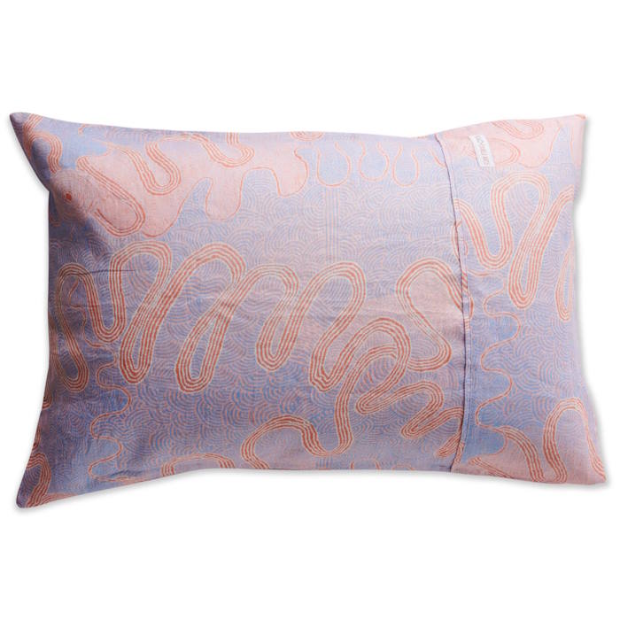 Kip and Co x Ernabella Arts | Kalaya Ngura Linen Pillowcases 2P at Milk Tooth