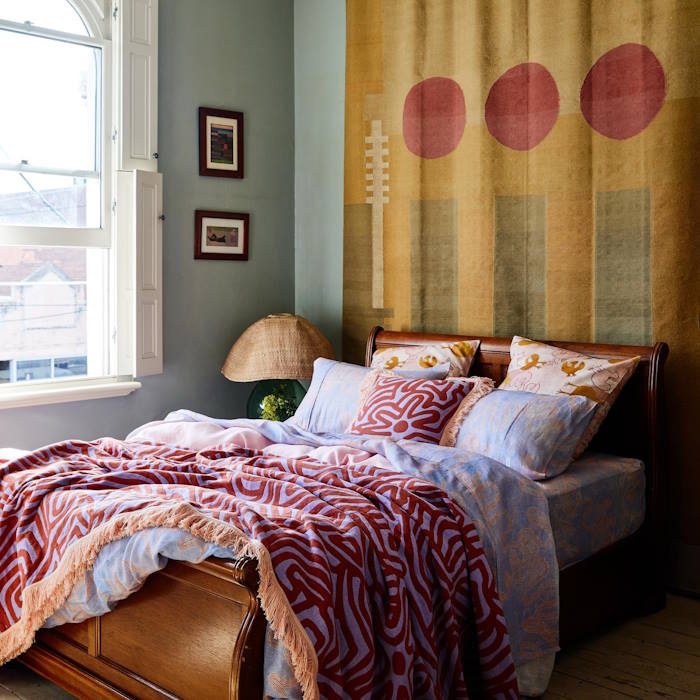 Kip and Co x Ernabella Arts | Kalaya Ngura Linen Pillowcases 2P at Milk Tooth