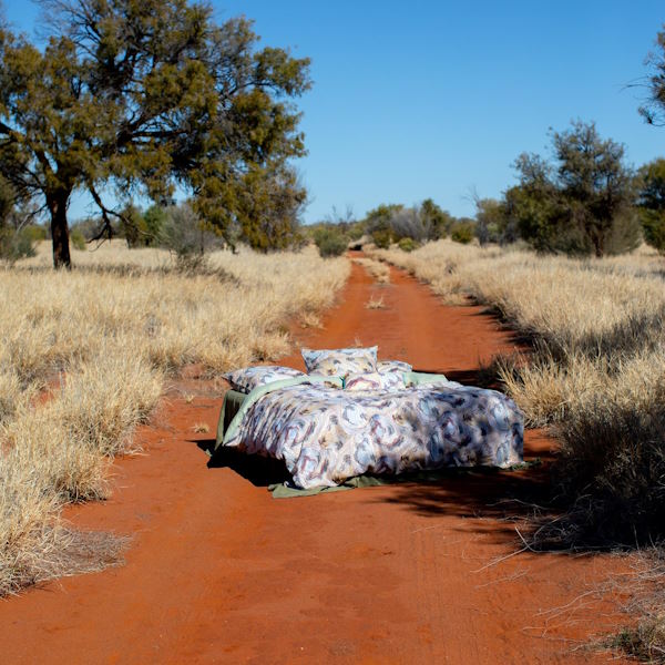 Kip and Co x Ernabella Arts | Likara Linen Pillowcases 2P at Milk Tooth