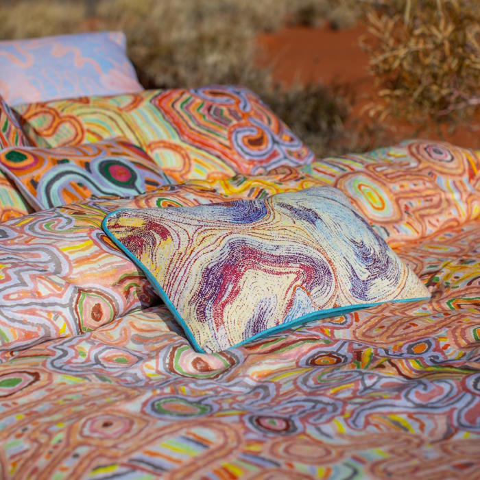 Kip and Co x Ernabella Arts | Likara Upholstery Cushion at Milk Tooth
