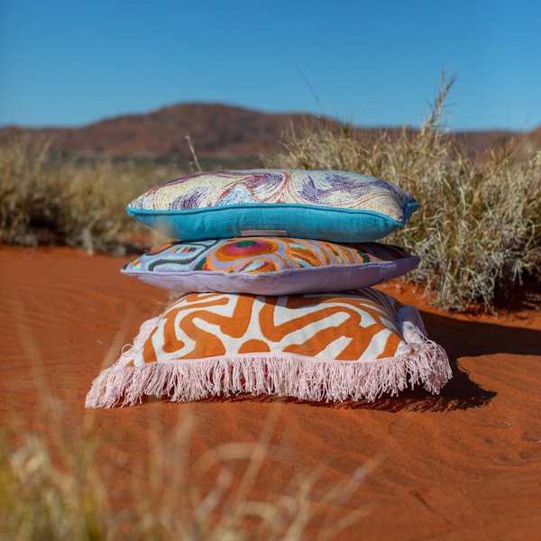 Kip and Co x Ernabella Arts | Likara Upholstery Cushion at Milk Tooth