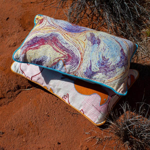 Kip and Co x Ernabella Arts | Likara Upholstery Cushion at Milk Tooth