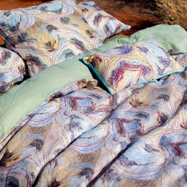 Kip and Co x Ernabella Arts | Likara Upholstery Cushion at Milk Tooth