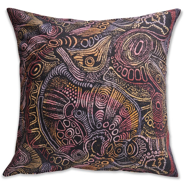 Kip and Co x Ernabella Arts | Tjala Tjukurpa Linen European Pillowcases 2P Set at Milk Tooth