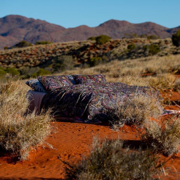 Kip and Co x Ernabella Arts | Tjala Tjukurpa Linen Pillowcases 2P at Milk Tooth