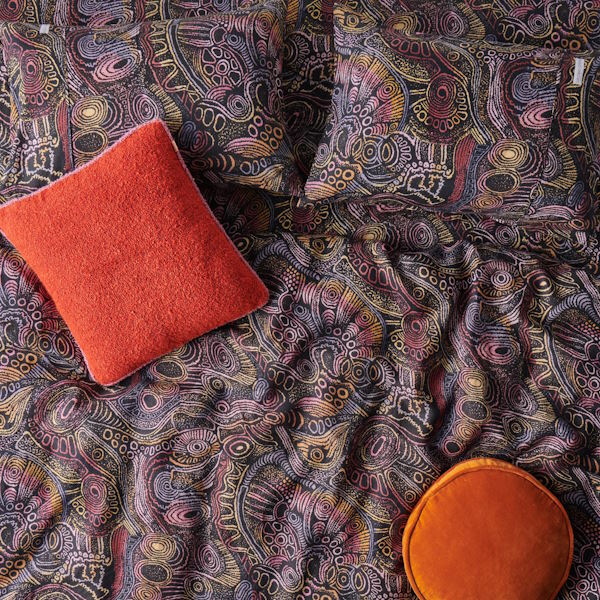 Kip and Co x Ernabella Arts | Tjala Tjukurpa Linen Pillowcases 2P at Milk Tooth