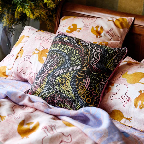 Kip and Co x Ernabella Arts | Tjala Tjukurpa Upholstery Cushion at Milk Tooth