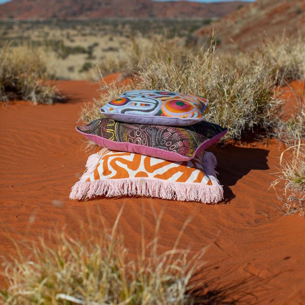 Kip and Co x Ernabella Arts | Tjala Tjukurpa Upholstery Cushion at Milk Tooth