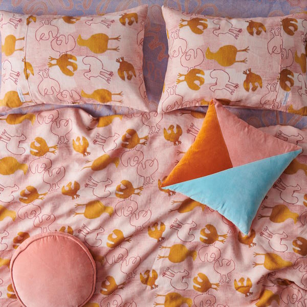 Kip and Co x Ernabella Arts | Tjulpu Kulunypa Linen Pillowcase(s) at Milk Tooth