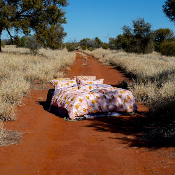 Kip and Co x Ernabella Arts | Tjulpu Kulunypa Linen Pillowcase(s) at Milk Tooth