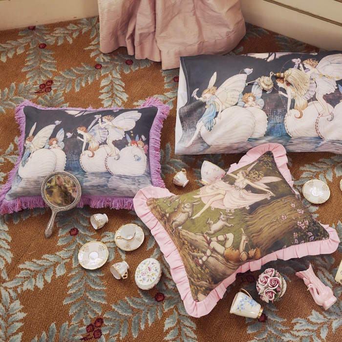 Kip and Co x Fairyland | Fringe Cushion Lake Sailing