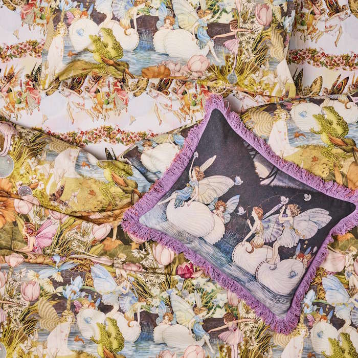 Kip and Co x Fairyland | Fringe Cushion Lake Sailing
