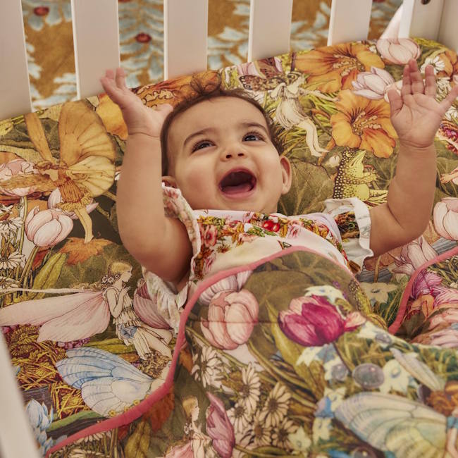 Kip and Co x Fairyland | Baby Fitted Sheet Fairy Garden