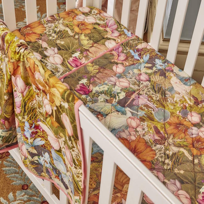 Kip and Co x Fairyland | Baby Fitted Sheet Fairy Garden