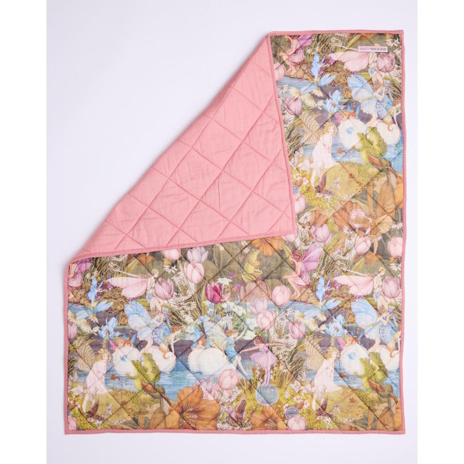 Kip and Co x Fairyland | Quilted Cot Bedspread Fairy Garden
