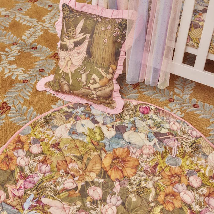 Kip and Co x Fairyland | Quilted Baby Playmat Fairy Garden