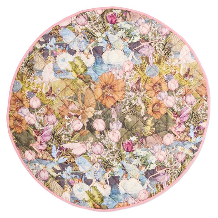 Kip and Co x Fairyland | Quilted Baby Playmat Fairy Garden