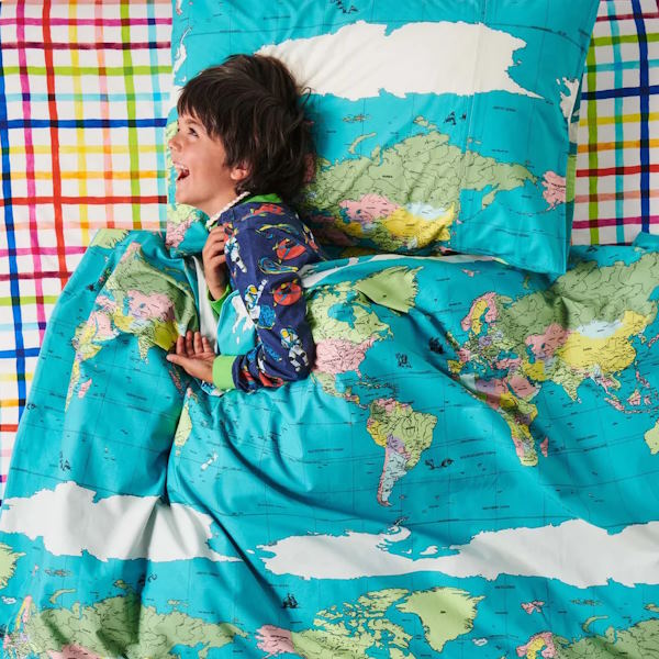 Kip and Co | Flight Path Organic Cotton Quilt Cover at Milk Tooth