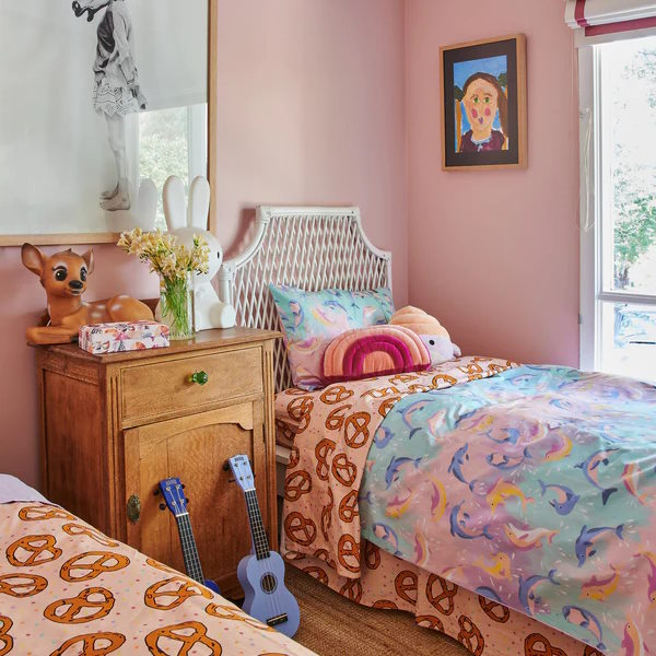 Kip and Co | Love Me Velvet Rainbow Cushion at Milk Tooth