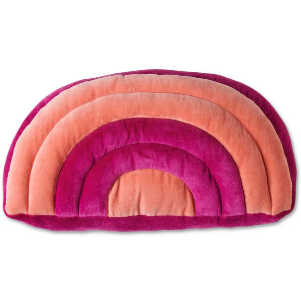Kip and Co | Love Me Velvet Rainbow Cushion at Milk Tooth