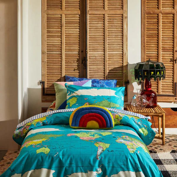 Kip and Co | Magical Velvet Rainbow Cushion at Milk Tooth