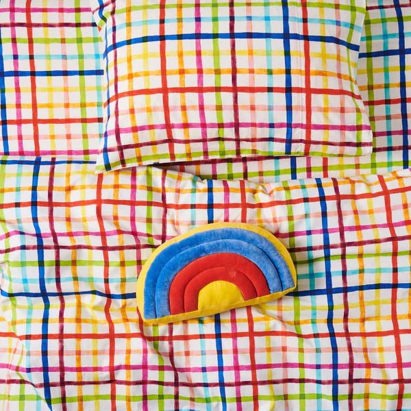 Kip and Co | Magical Velvet Rainbow Cushion at Milk Tooth