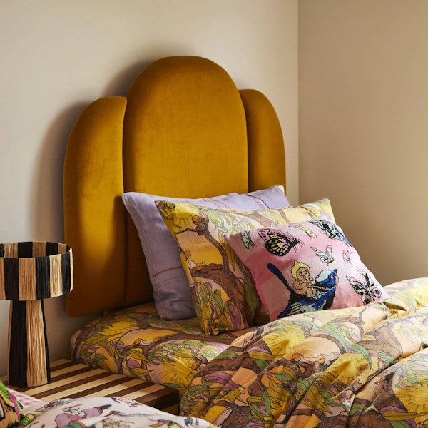 Kip and Co x May Gibbs | Knitted Cushion Fly Baby at Milk Tooth Australia