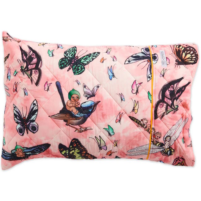 Kip and Co x May Gibbs | Quilted Pillow Case Fly Baby at Milk Tooth Australia
