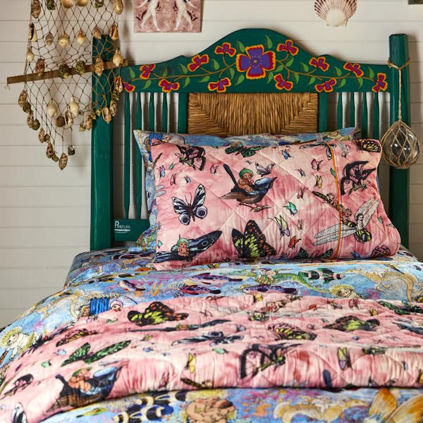 Kip and Co x May Gibbs | Quilted Single Bedspread Fly Baby at Milk Tooth Australia