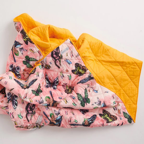 Kip and Co x May Gibbs | Quilted Single Bedspread Fly Baby at Milk Tooth Australia