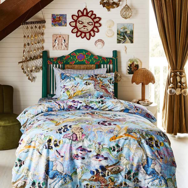 Kip and Co x May Gibbs | Cotton Quilt Cover Waterworld at Milk Tooth Australia
