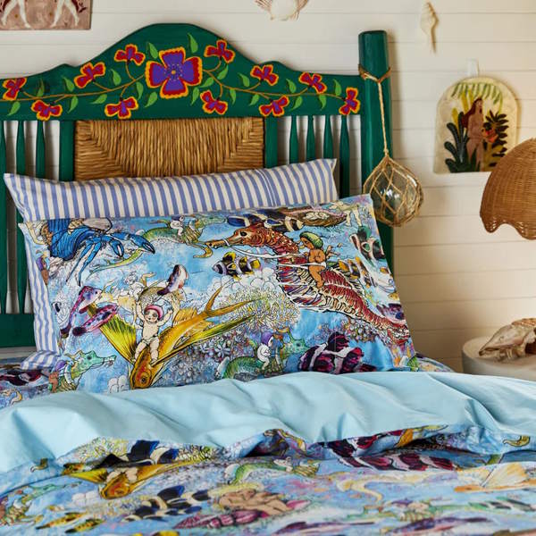 Kip and Co x May Gibbs | Cotton Quilt Cover Waterworld at Milk Tooth Australia