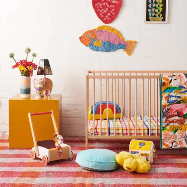 Kip and Co | Picnic Check Fitted Cot/Bassinet Sheet at Milk Tooth