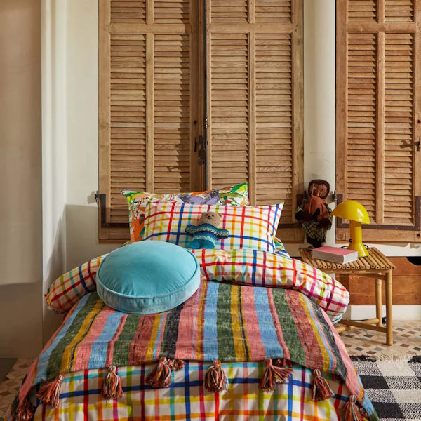 Kip and Co | Picnic Check Organic Cotton Quilt Cover at Milk Tooth