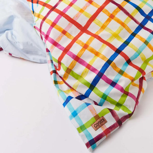 Kip and Co | Picnic Check Organic Cotton Quilt Cover at Milk Tooth